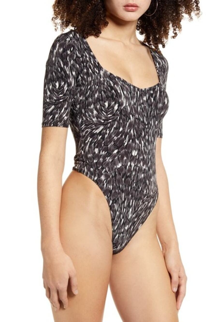 NWT Anthropologie Leith Stretch Thong Bodysuit XXS